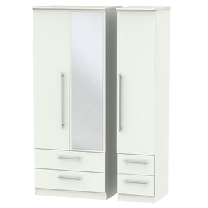 SHE152 Triple2 Drawer Mirror+ DrawerRobe