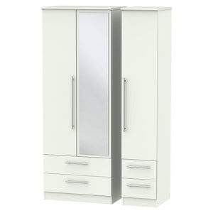 SHE162 TallTriple2DrawerMirror+ DrawerRobe