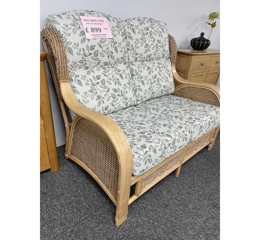 Ex-Display Bari 2 Seat Cane Sofa