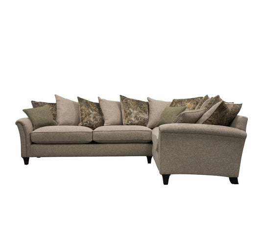 Devonshire Large Corner Sofa with Pillow Back Cushions