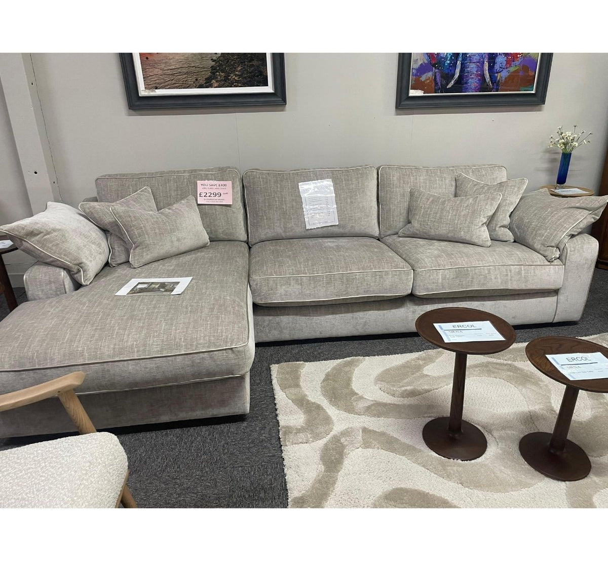 Ex-Display Long Island Large Chaise Sofa