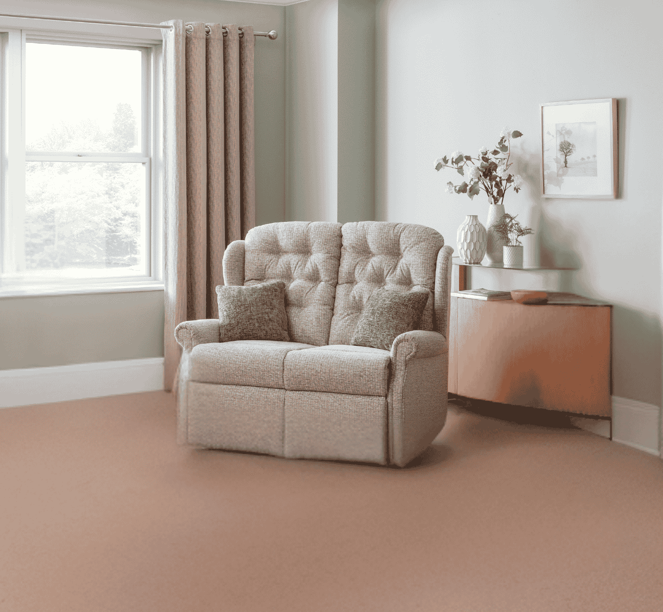 Split 2 Seat Fixed Settee