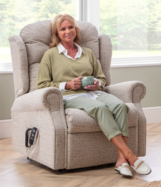 Woburn Petite Recliner Dual Motor Lift/Tilt With Head Rest & Lumber
