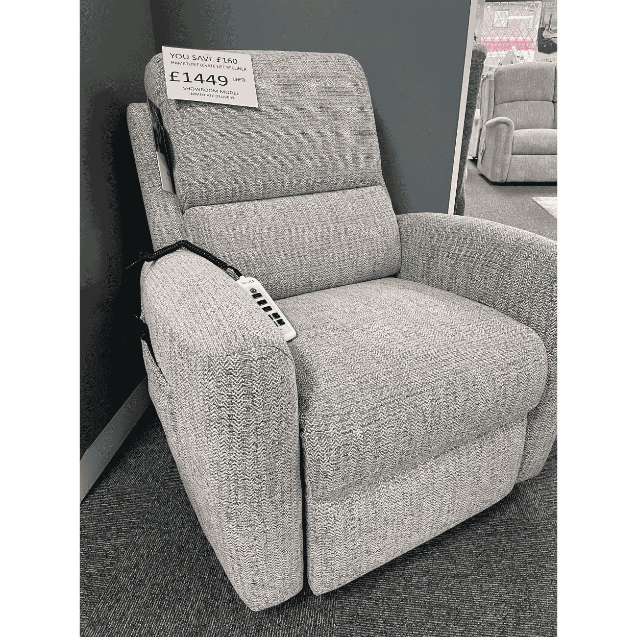 G Plan Ex-Display Hamilton Elevate Lift Reclining Armchair