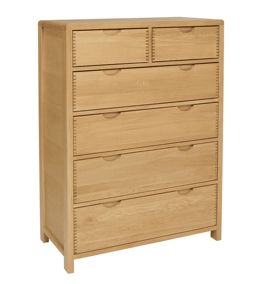 Bosco 6 Drawer Tall Wide Chest