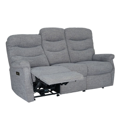 Hollingwell 3 SEATER SINGLE MOTOR RECLINER WITH LUMBAR AND HEADREST