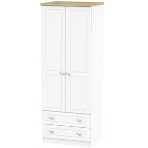 VIE081 Tall 2ft6in 2 Drawer Robe