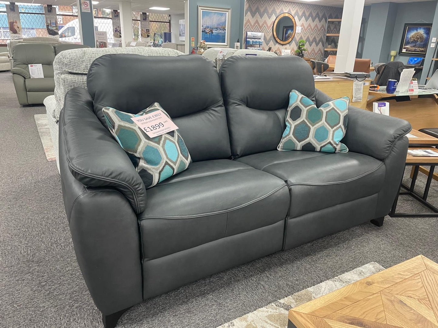 Ex-Display Jackson 3 Seat Power Reclining Sofa