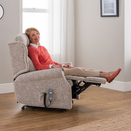 Woburn Grand Recliner Cloud Zero With Head Rest & Lumber