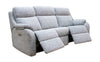 Kingsbury Double Power Reclining 3 Seat Curved Sofa